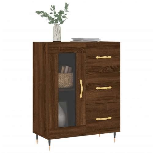 Komoda boja smeđeg hrasta 69,5x34x90 cm od konstruiranog drva - Smeđi hrast 1 Cijena