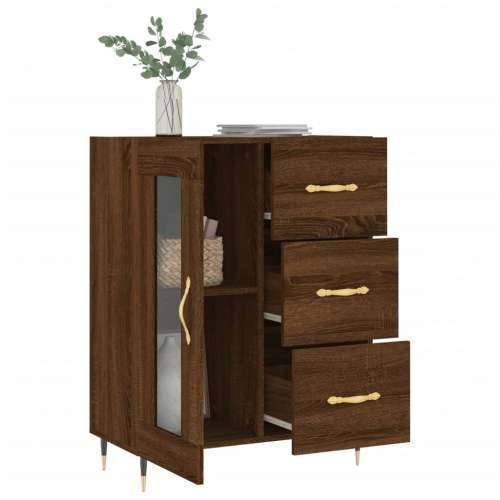 Komoda boja smeđeg hrasta 69,5x34x90 cm od konstruiranog drva - Smeđi hrast 1 Cijena
