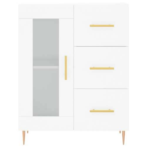 Komoda bijela 69,5x34x90 cm od konstruiranog drva - Bijela 1 Cijena