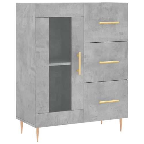 Komoda siva boja betona 69,5x34x90 cm od konstruiranog drva - Beton siva 1 Cijena