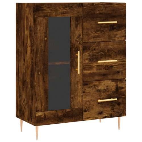 Komoda boja dimljenog hrasta 69,5x34x90 cm konstruirano drvo - Dimljeni hrast 1 Cijena