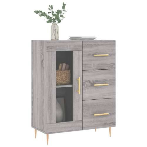Komoda boja hrasta sonome 69,5 x 34 x 90 cm konstruirano drvo - Sivi hrast sonoma 1 Cijena