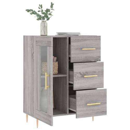 Komoda boja hrasta sonome 69,5 x 34 x 90 cm konstruirano drvo - Sivi hrast sonoma 1 Cijena
