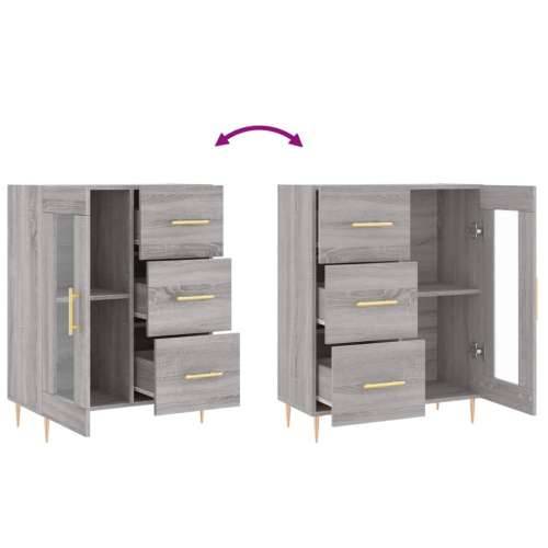 Komoda boja hrasta sonome 69,5 x 34 x 90 cm konstruirano drvo - Sivi hrast sonoma 1 Cijena