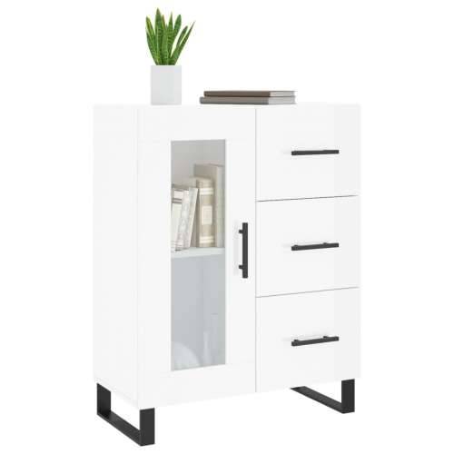 Komoda sjajna bijela 69,5x34x90 cm od konstruiranog drva - Visoko sjajno bijela 1 Cijena
