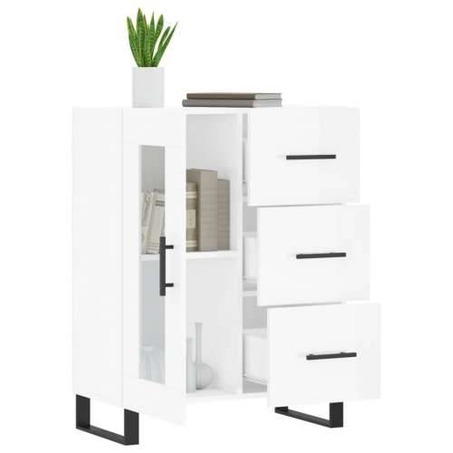 Komoda sjajna bijela 69,5x34x90 cm od konstruiranog drva - Visoko sjajno bijela 1 Cijena