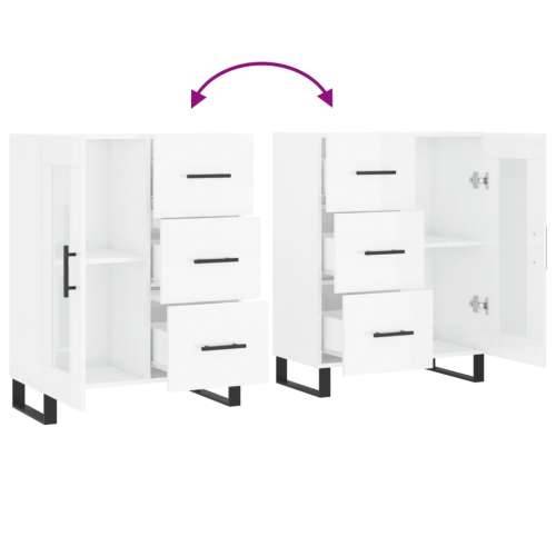 Komoda sjajna bijela 69,5x34x90 cm od konstruiranog drva - Visoko sjajno bijela 1 Cijena