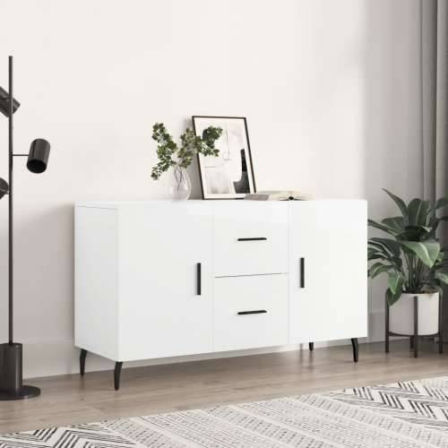 Komoda sjajna bijela 100x36x60 cm od konstruiranog drva - Visoko sjajno bijela 1 Cijena