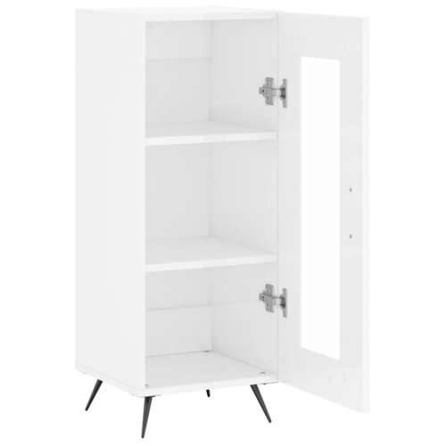 Komoda sjajna bijela 34,5 x 34 x 90 cm od konstruiranog drva - Visoko sjajno bijela 1 Cijena