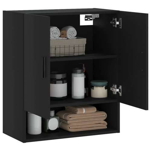 Zidni ormarić crni 60 x 31 x 70 cm od konstruiranog drva - Crna 1 Cijena