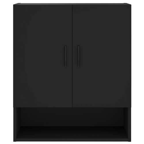 Zidni ormarić crni 60 x 31 x 70 cm od konstruiranog drva - Crna 1 Cijena