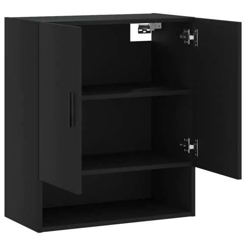 Zidni ormarić crni 60 x 31 x 70 cm od konstruiranog drva - Crna 1 Cijena