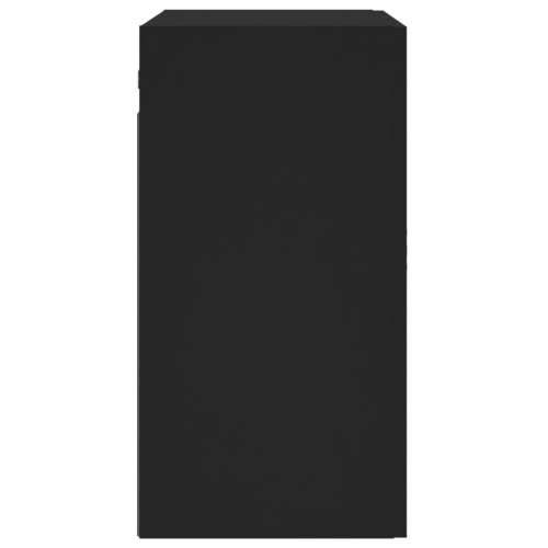 Zidni ormarić crni 60 x 31 x 60 cm od konstruiranog drva - Crna 1 Cijena