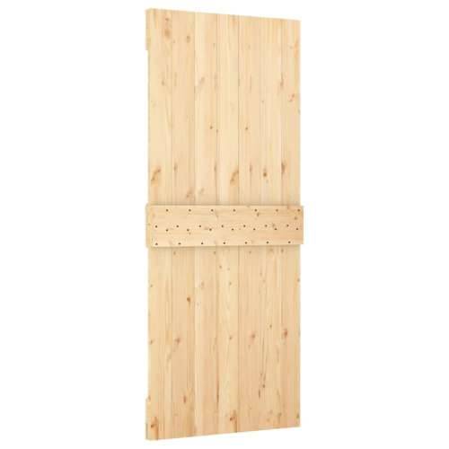 Klizna vrata s priborom za montažu 80 x 210 cm masivna borovina Cijena