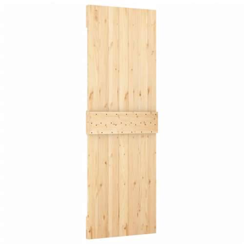 Klizna vrata s priborom za montažu 80 x 210 cm masivna borovina Cijena