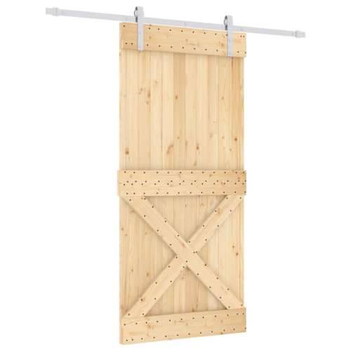 Klizna vrata s priborom za montažu 95 x 210 cm masivna borovina Cijena