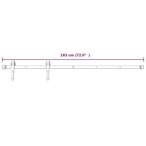 Klizna vrata s priborom za montažu 80 x 210 cm masivna borovina Cijena