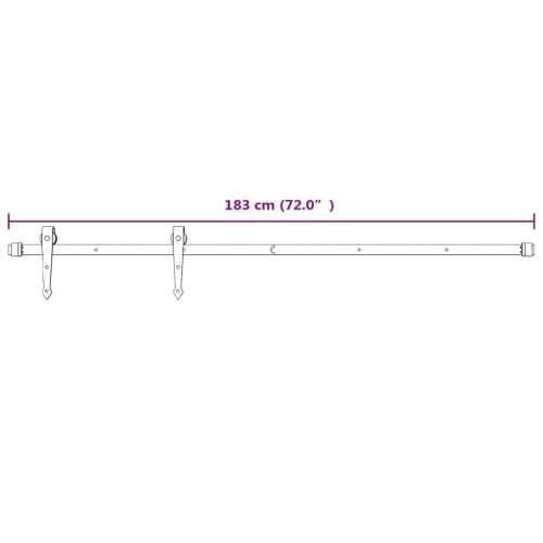 Klizna vrata s priborom za montažu 70 x 210 cm masivna borovina Cijena