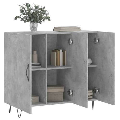 Komoda siva boja betona 90x34x80 cm od konstruiranog drva - Beton siva 1 Cijena