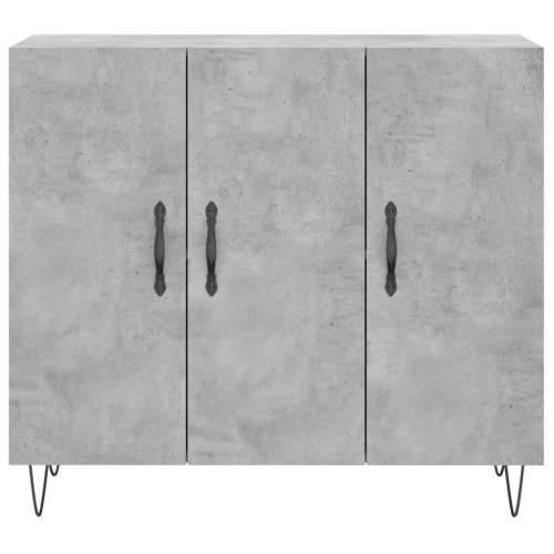 Komoda siva boja betona 90x34x80 cm od konstruiranog drva - Beton siva 1 Cijena