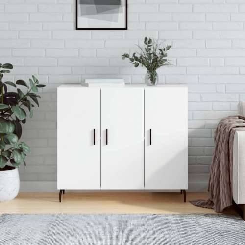 Komoda bijela 90x34x80 cm od konstruiranog drva - Bijela 1 Cijena