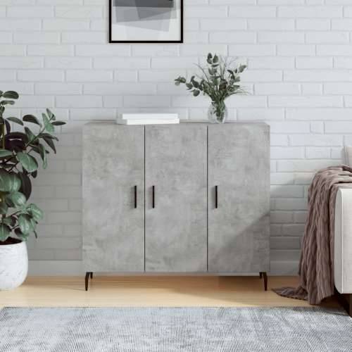 Komoda siva boja betona 90x34x80 cm od konstruiranog drva - Beton siva 1 Cijena