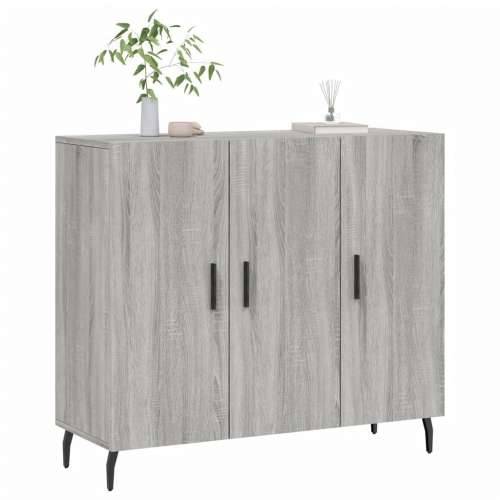 Komoda boja hrasta sonome 90 x 34 x 80 cm konstruirano drvo - Sivi hrast sonoma 1 Cijena