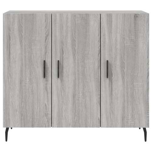 Komoda boja hrasta sonome 90 x 34 x 80 cm konstruirano drvo - Sivi hrast sonoma 1 Cijena