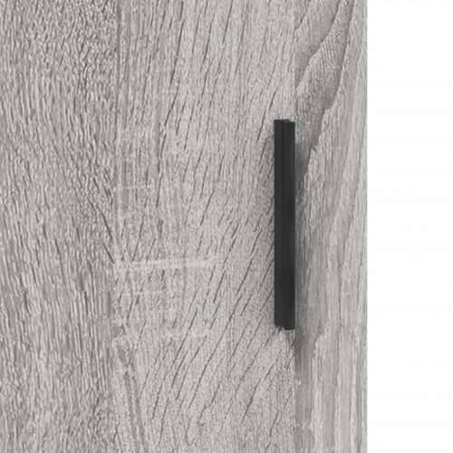 Komoda boja hrasta sonome 90 x 34 x 80 cm konstruirano drvo - Sivi hrast sonoma 1 Cijena