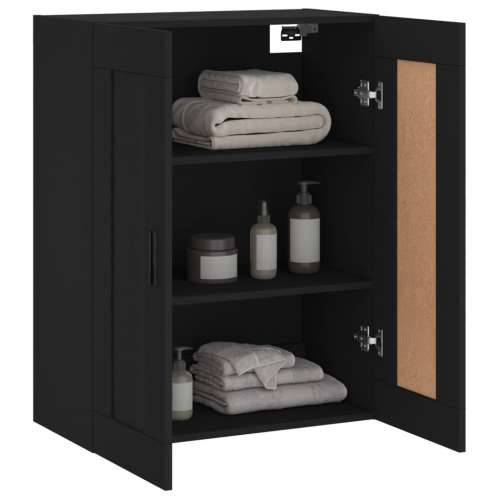 Zidni ormarić crni 69,5 x 34 x 90 cm od konstruiranog drva - Crna 1 Cijena