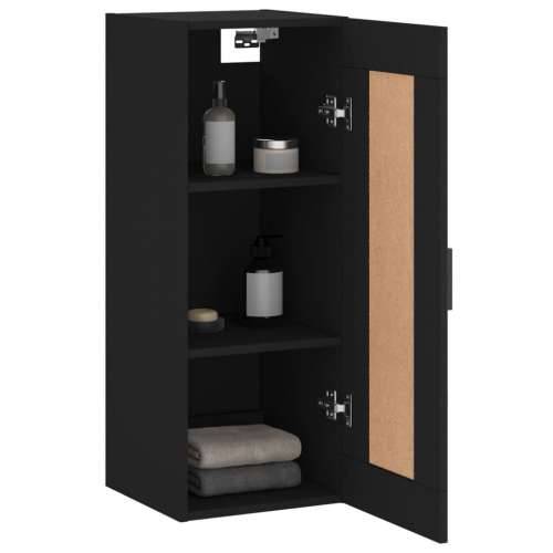 Zidni ormarić crni 34,5 x 34 x 90 cm od konstruiranog drva - Crna 1 Cijena