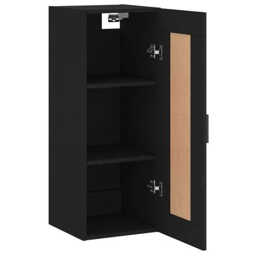 Zidni ormarić crni 34,5 x 34 x 90 cm od konstruiranog drva - Crna 1 Cijena