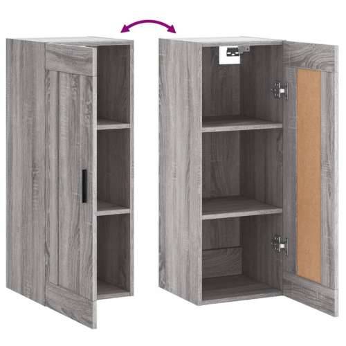 Zidni ormarić siva boja hrasta 34,5x34x90 cm konstruirano drvo - Sivi hrast sonoma 1 Cijena