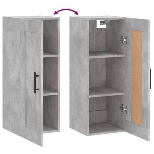 Zidni ormarić boja betona 34,5x34x90 cm od konstruiranog drva - Beton siva 1 Cijena