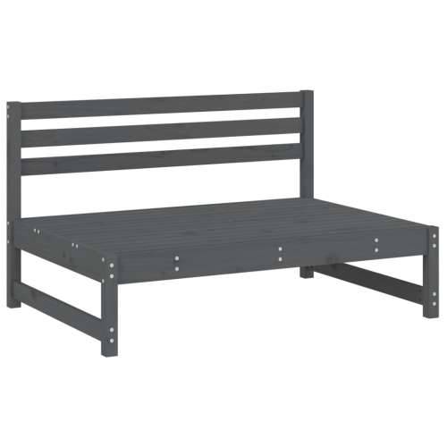 Srednja sofa sivi 120x80 cm od masivne borovine - Siva boja bora 1 srednja sofa Cijena