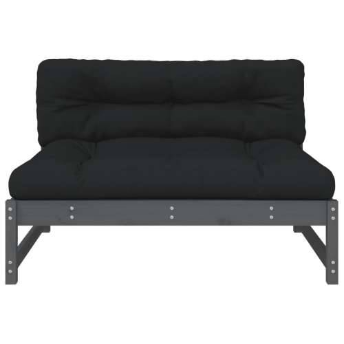 Srednja sofa sivi 120x80 cm od masivne borovine - Siva boja bora 1 srednja sofa Cijena