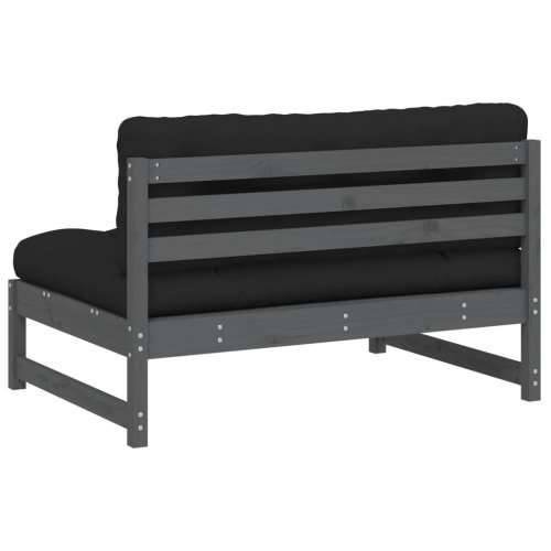 Srednja sofa sivi 120x80 cm od masivne borovine - Siva boja bora 1 srednja sofa Cijena