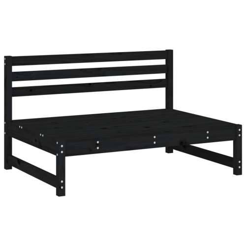 Srednja sofa crni 120x80 cm od masivne borovine - Crna boja bora 1 srednja sofa Cijena