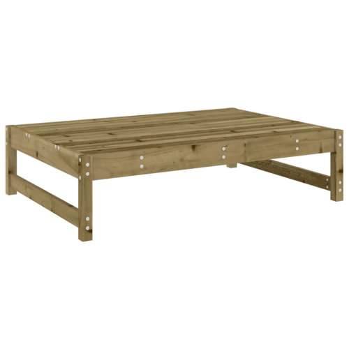 Vrtni tabure 120 x 80 cm od impregnirane borovine - Smeđa 1 naslon za noge Cijena