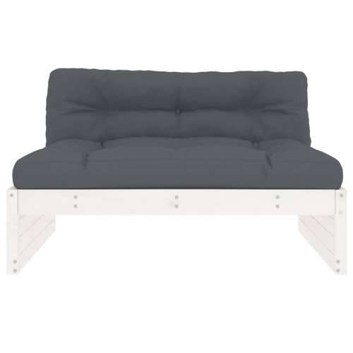 Srednja sofa bijela 120x80 cm od masivne borovine - Bijela boja bora 1 srednja sofa Cijena
