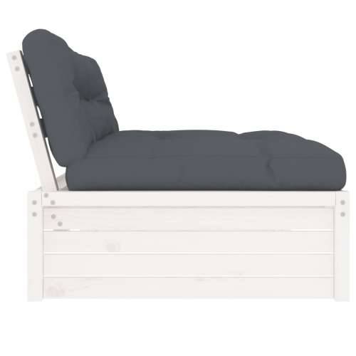 Srednja sofa bijela 120x80 cm od masivne borovine - Bijela boja bora 1 srednja sofa Cijena