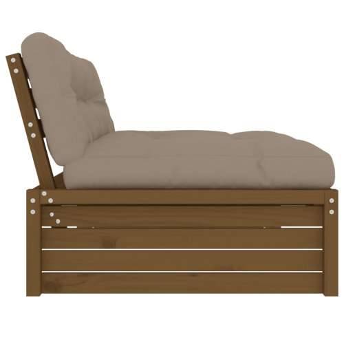 Srednja sofa boja meda 120x80 cm od masivne borovine - Smeđa boja bora 1 srednja sofa Cijena