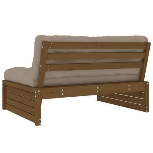 Srednja sofa boja meda 120x80 cm od masivne borovine - Smeđa boja bora 1 srednja sofa Cijena