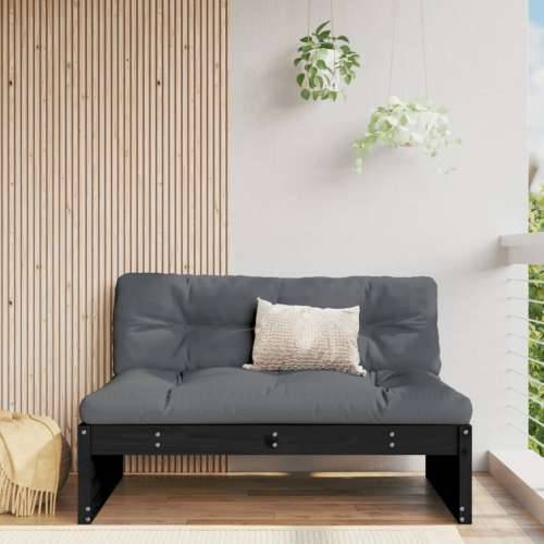 Srednja sofa crni 120x80 cm od masivne borovine Cijena