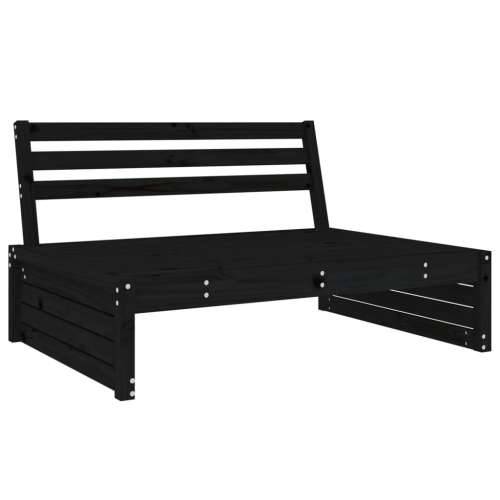 Srednja sofa crni 120x80 cm od masivne borovine - Crna boja bora 1 srednja sofa Cijena