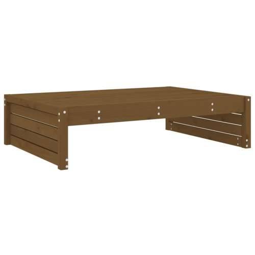 Vrtni tabure boja meda 120 x 80 cm od masivne borovine - Smeđa boja bora 1 naslon za noge Cijena