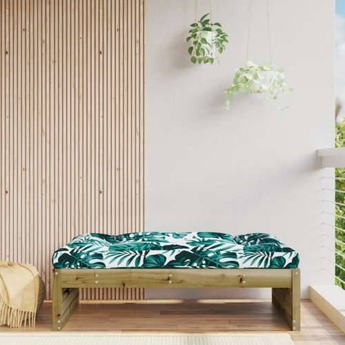 Vrtni tabure 120 x 80 cm od impregnirane borovine - Smeđa 1 naslon za noge Cijena