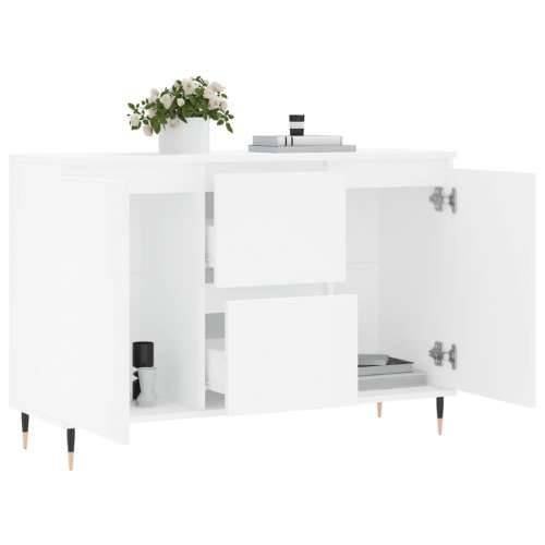 Komoda bijela 104x35x70 cm od konstruiranog drva - Bijela 1 Cijena