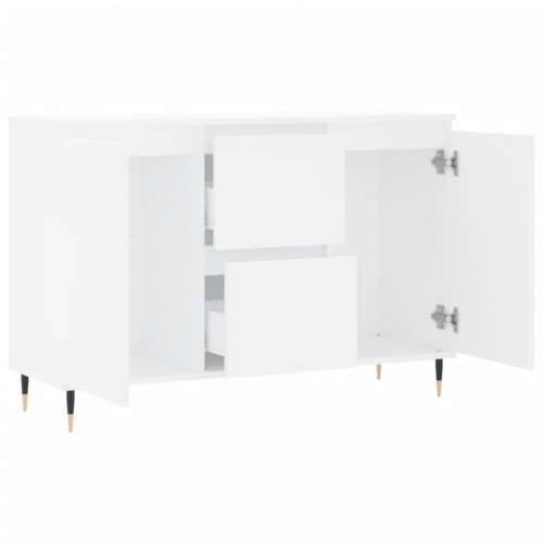 Komoda bijela 104x35x70 cm od konstruiranog drva - Bijela 1 Cijena