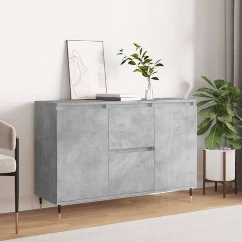 Komoda siva boja betona 104x35x70 cm od konstruiranog drva Beton siva 1 Cijena